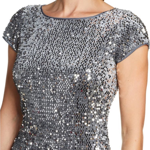 Eliza J Sequin Velvet Dress - Picture 6 of 10